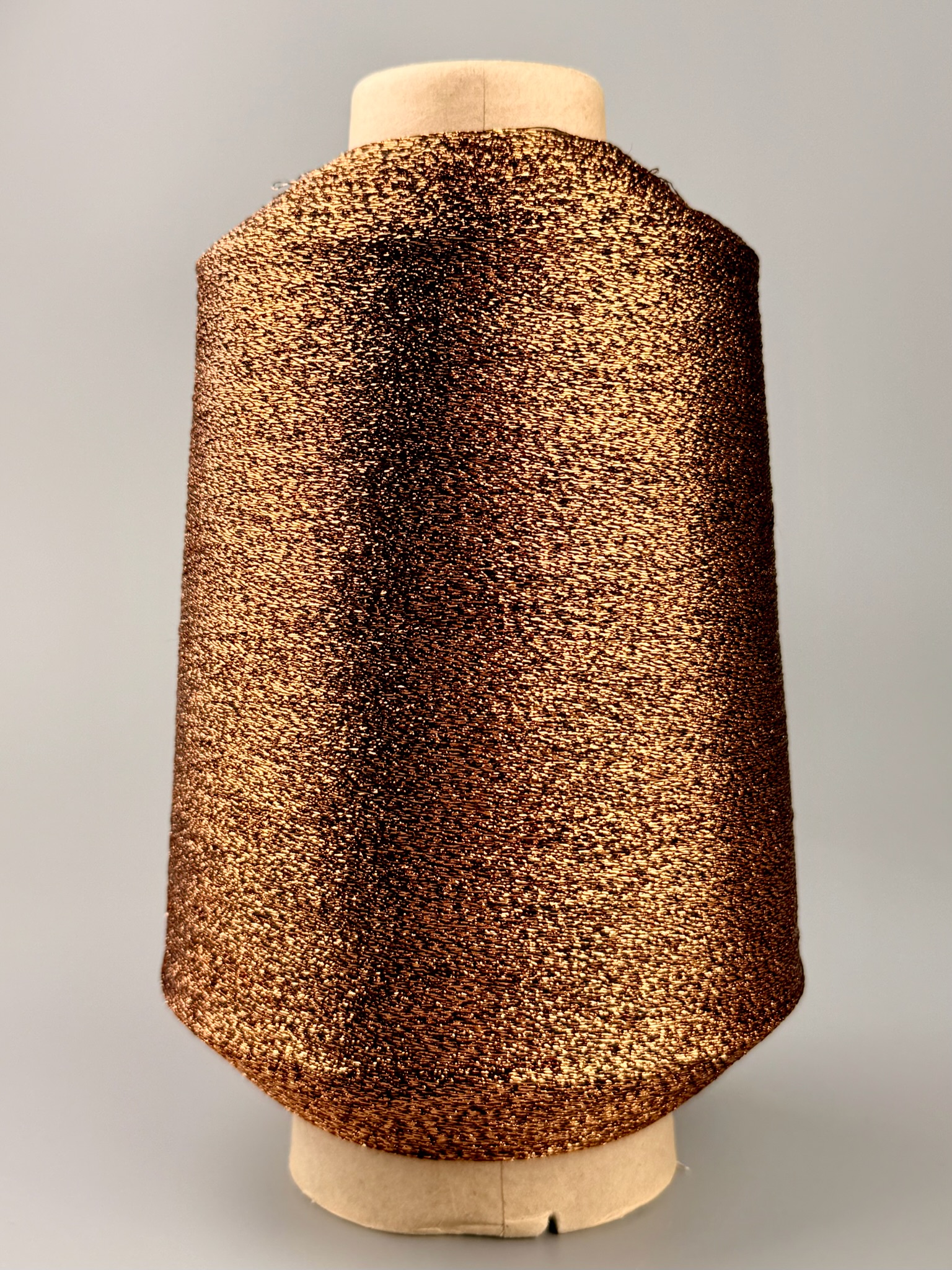 Lurexgarn 10000m/100g – Metallfaser col. Bronze foto 2